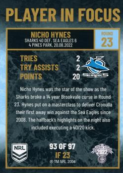 2022 NRL Player In Focus #IF23 Nicho Hynes Back